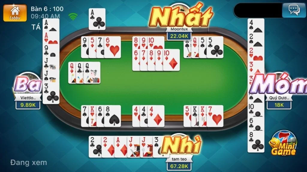 Ù khan là gì? Các kiểu ù khi chơi phỏm 1 ù khan là gì