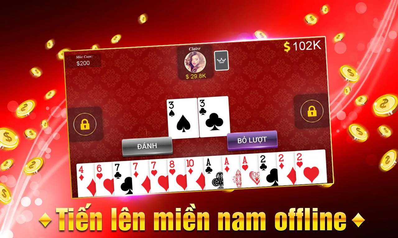 Những game đánh bài offline được ưa chuộng nhất hiện nay 2 đánh bài tiến lên