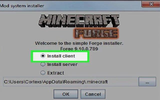 Chọn install ⇒ OK để cài đặt ứng dụng