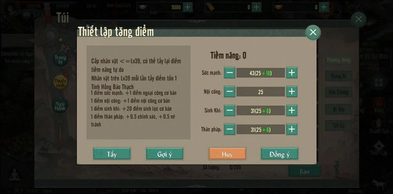 Cách tăng điểm phái Cái Bang Võ lâm truyền kỳ 1 mobile 2021 4 cách tăng điểm tiềm năng Cái Bang