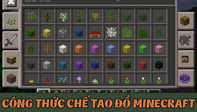 Công thức chế tạo đồ trong Minecraft